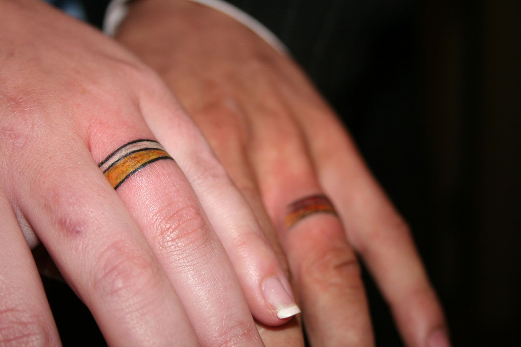 tattooed wedding ring