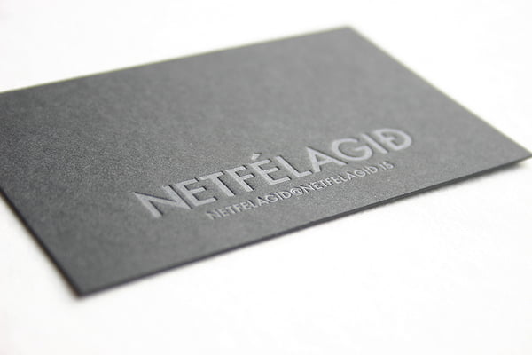 24 letterpress business card