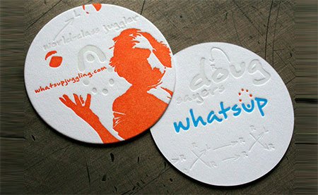 6 letterpress business card