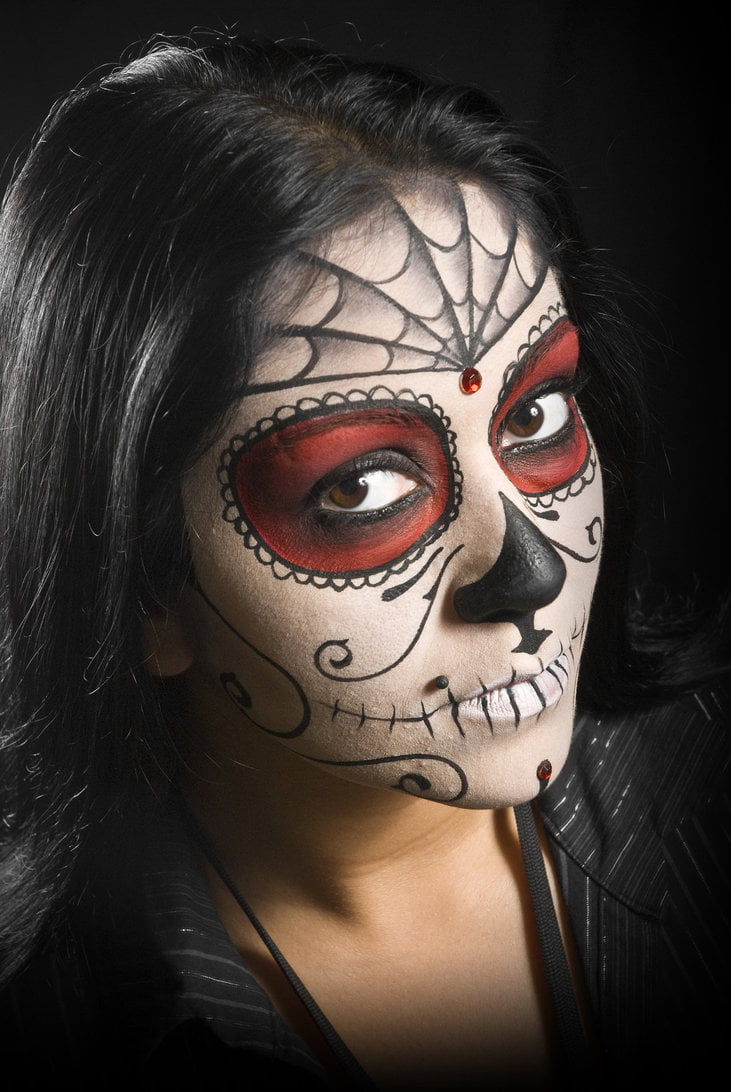 Day of the Dead Face Paint Make Up | EntertainmentMesh