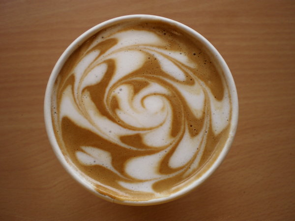 Coffee Art Chasing Seagulls