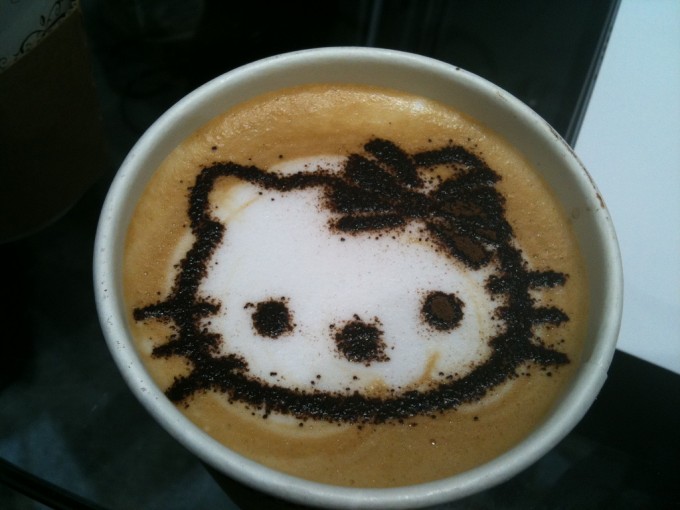 Hello Kitty Latte Art