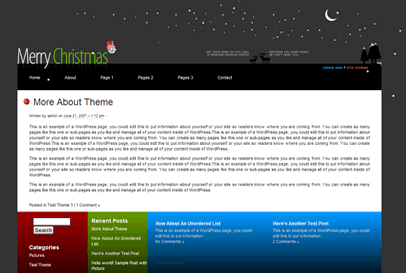 WordPress Theme – Merry Christmas