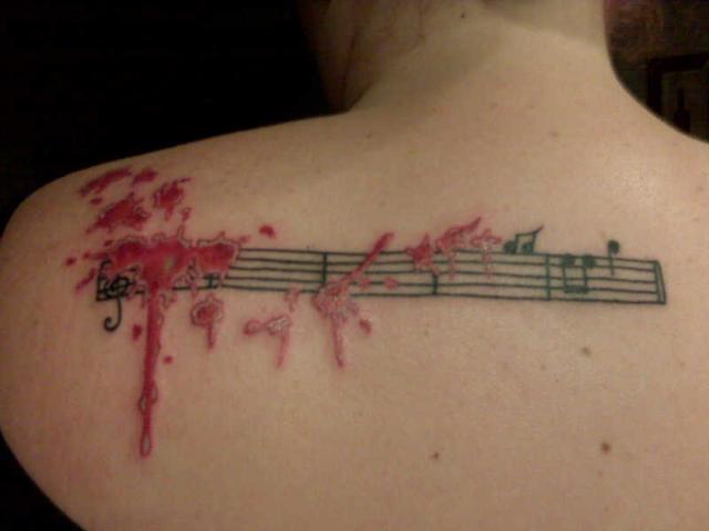 Love for music tattoo designs
