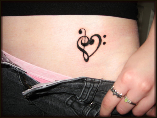 Love for music tattoo designs