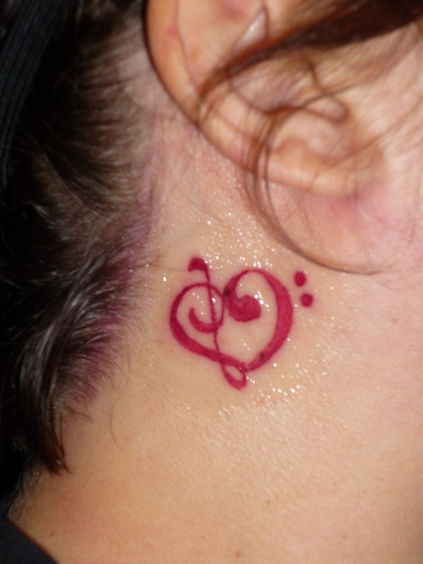 Love for music tattoo designs