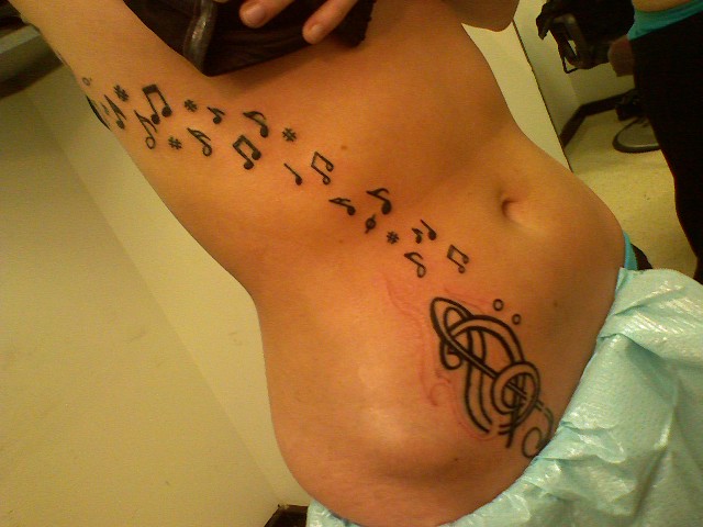 Love for music tattoo designs