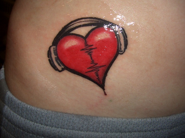 Love for music tattoo designs