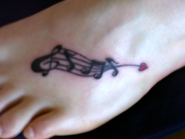 Love for music tattoo designs