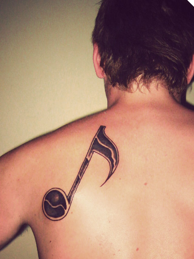 Love for music tattoo designs