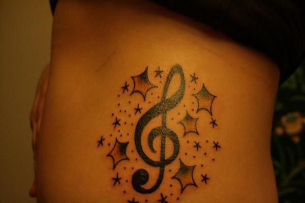 Love for music tattoo designs