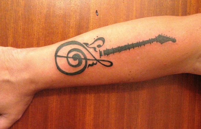 Love for music tattoo designs