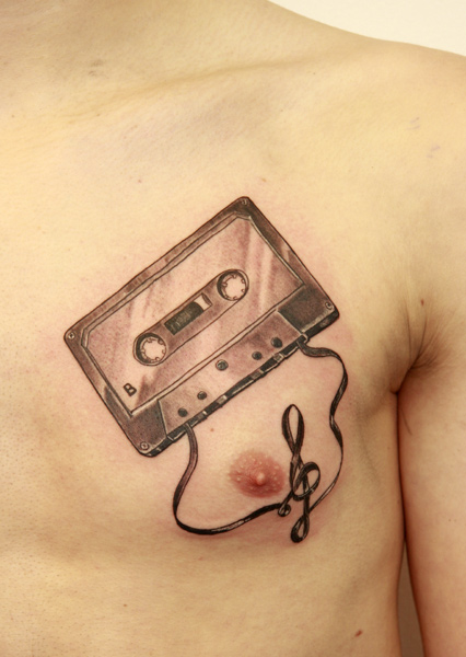 Love for music tattoo designs