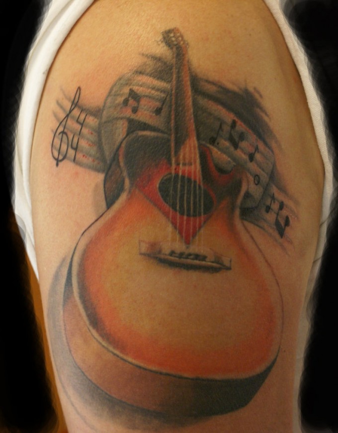 Love for music tattoo designs