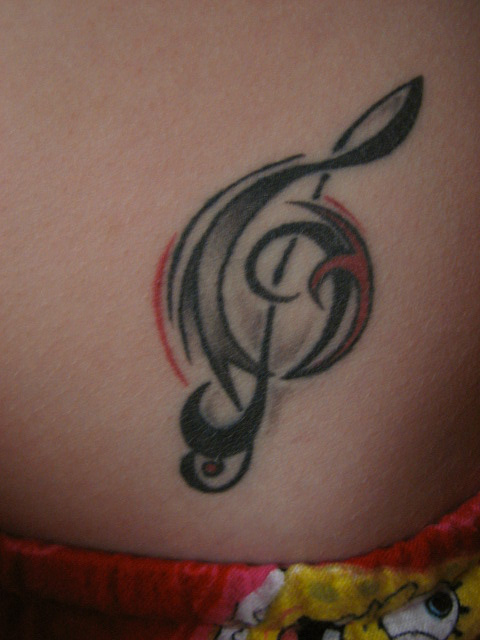 Love for music tattoo designs