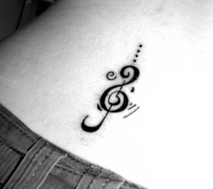 Love for music tattoo designs