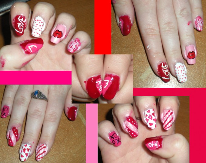 Cute Valentine's Day Nail Art Cute Valentine's Day Nail Art