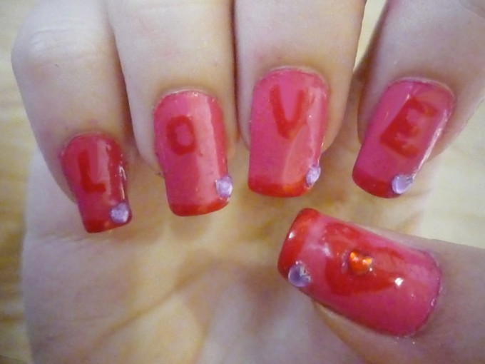 Cute Valentine's Day Nail Art Cute Valentine's Day Nail Art