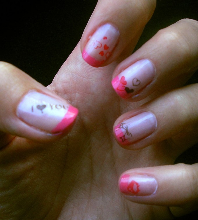 Cute Valentine's Day Nail Art Cute Valentine's Day Nail Art