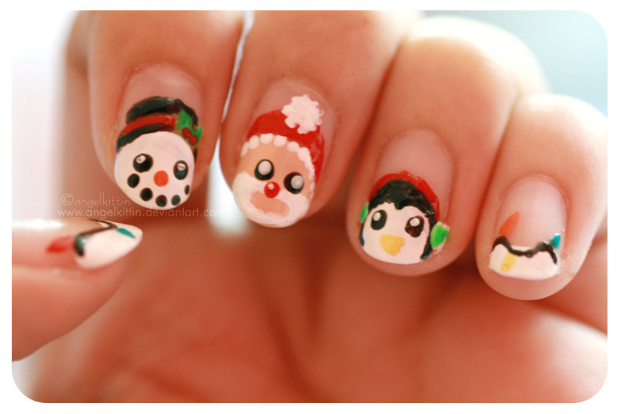 awesome chrstmas nail color