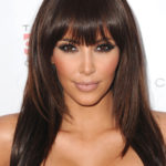 Kim Kardashian Long Layered Bangs