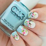 spring flower nails