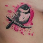 watercolor tattoo bird