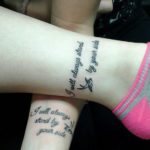 best friend quote tattoo design