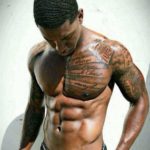 black men chest arm tattoo