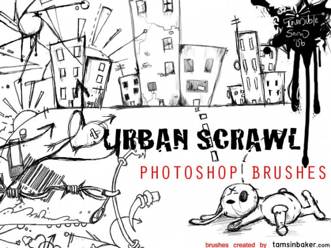Urban_Scrawl_Photoshop_Brushes_by_InvisibleSnow