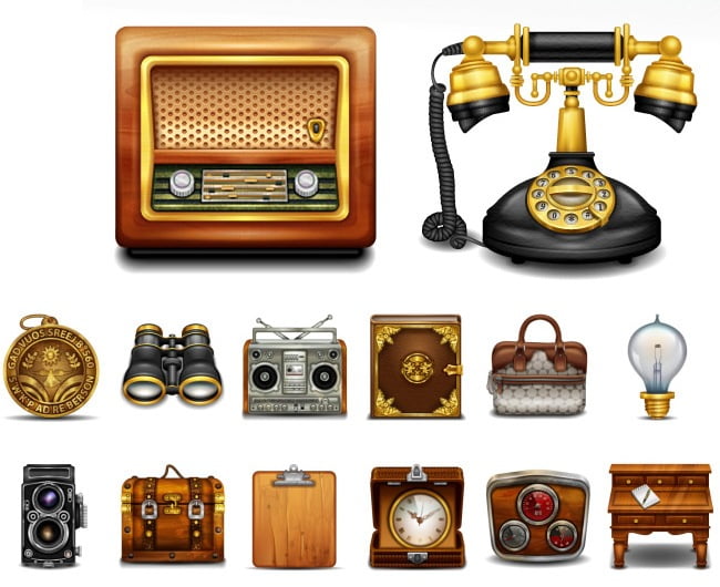 Vintage and Retro Icons