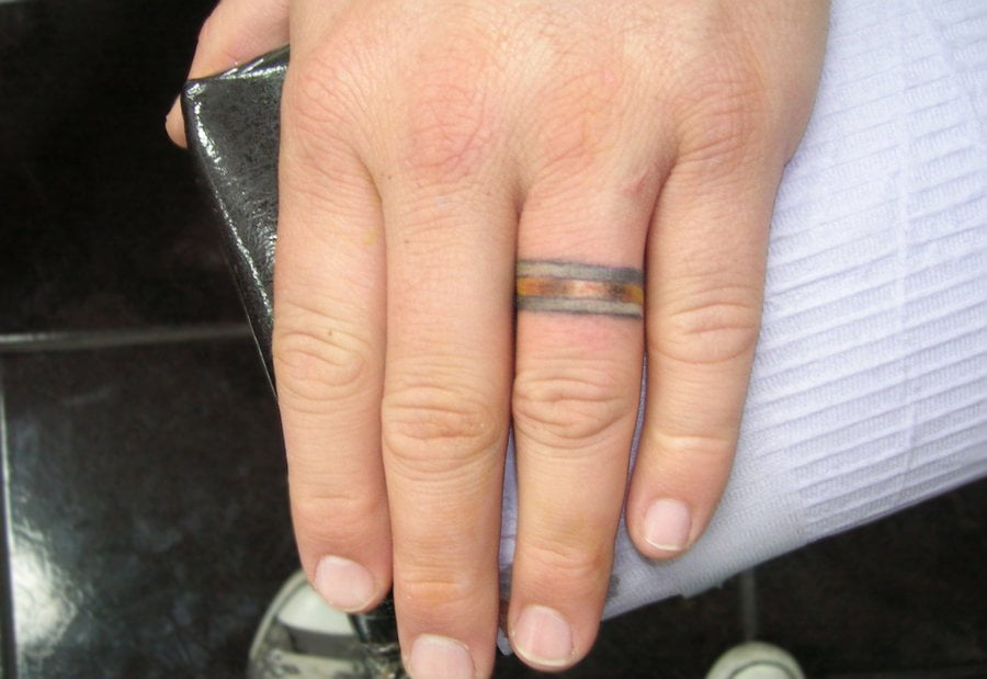 26 Beautiful Wedding Ring Tattoo Design EntertainmentMesh