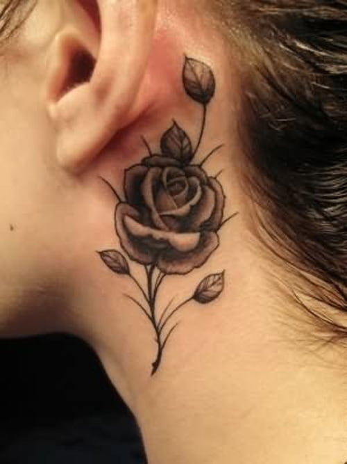 14 black rose tatoo