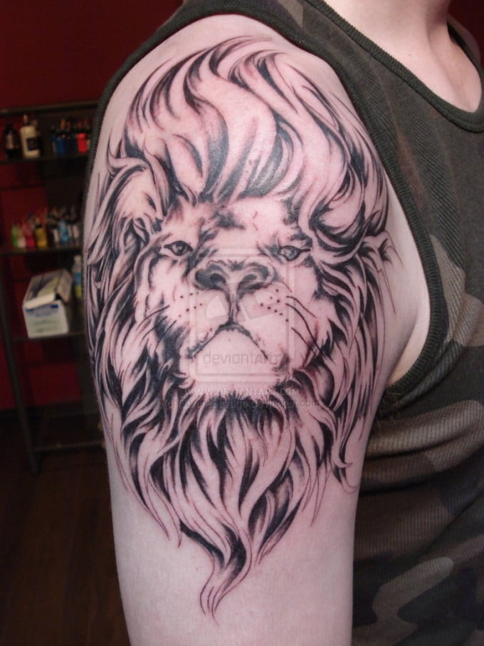 11 lion tattoo