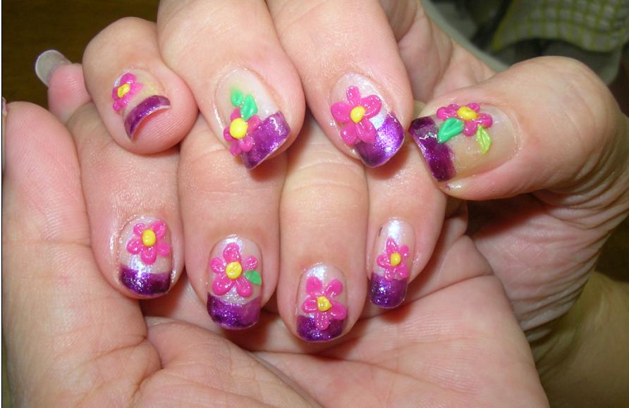 9. French Nail Design with 3D Butterfly Embellishments - wide 3