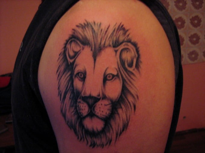 43 lion tattoo