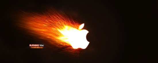 apple burning
