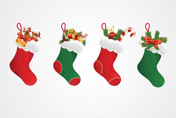 christmas stockings wallpaper