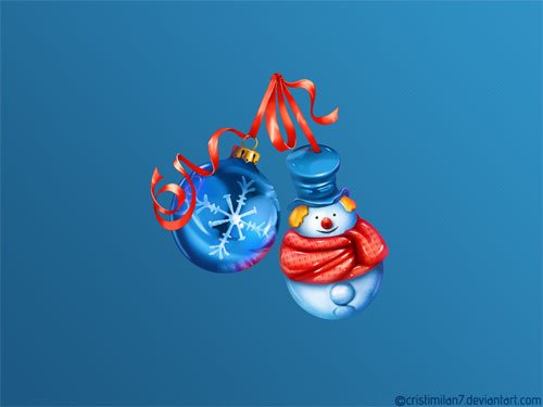 blue christmas wallpapers