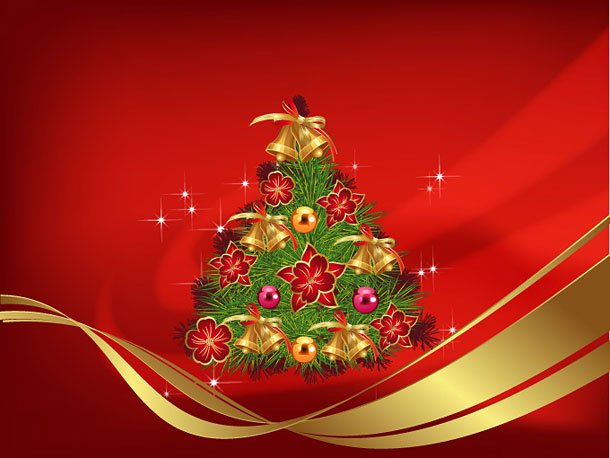 free christmas wallpapers red