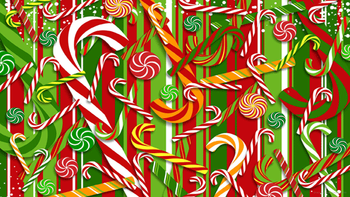 christmas candy wallpaper background