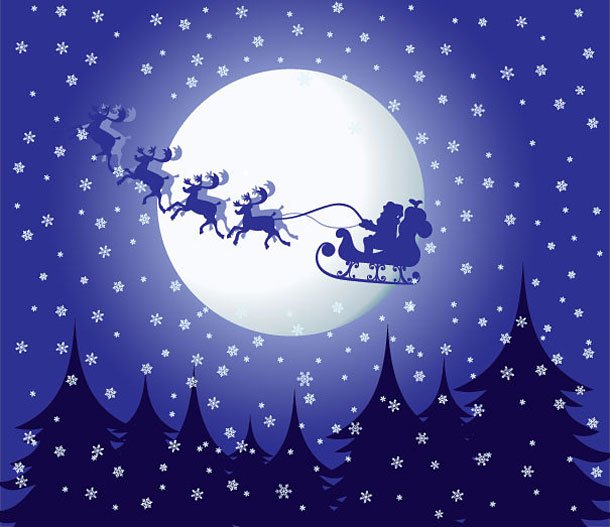 christmas illustration wallpaper