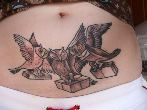Hedwig__Errol__and_barn_owl_by_shesleavinghome Owl Tattoo Design