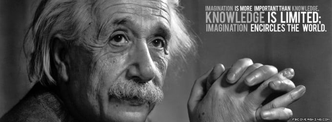 albert einstein knowledge fb cover