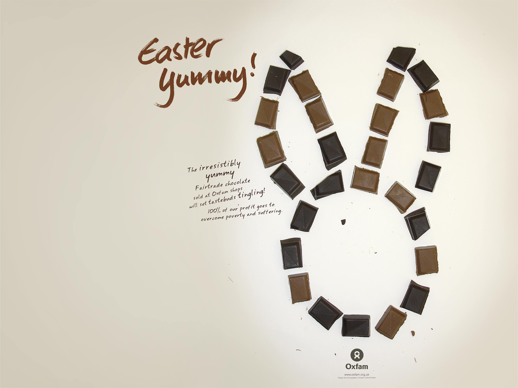 Yummy Bunny Easter Wallpaper
