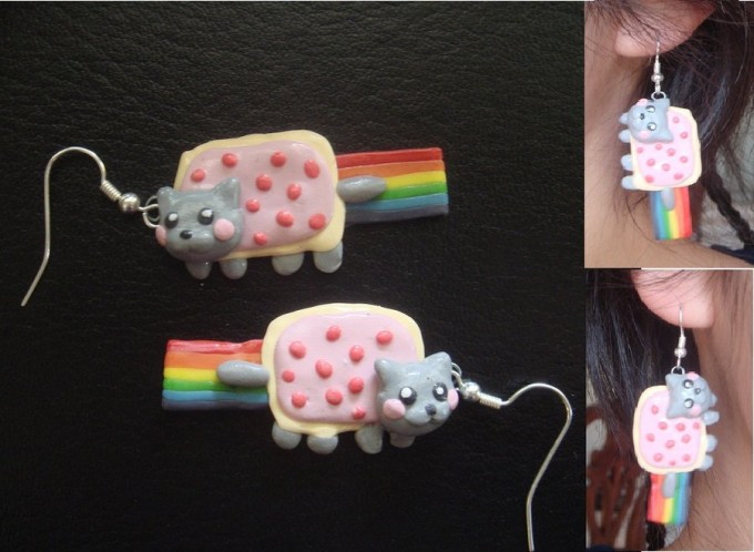 Nyan Cat Earrings