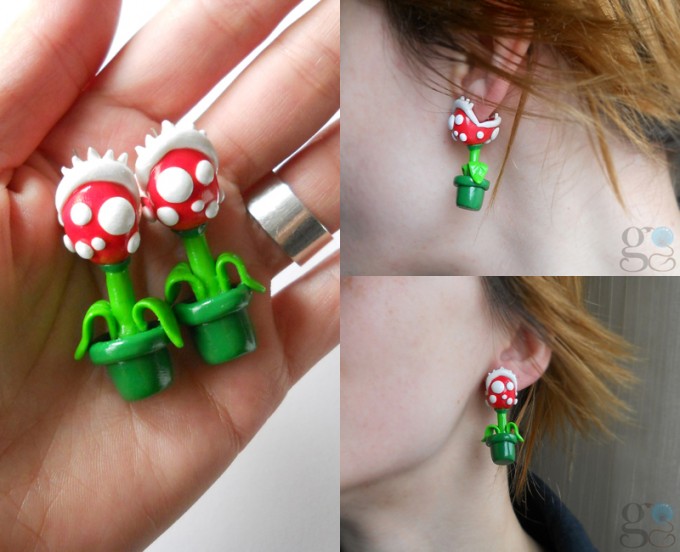 Piranha Plant Earrings
