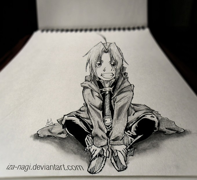 SPECIAL 3D SKETCH ~~ Edward Elric ~~