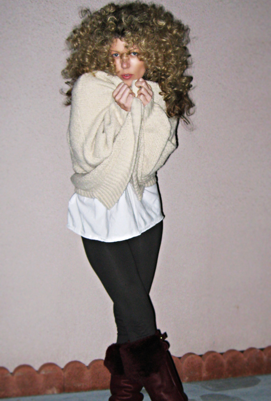 Blonde Afro Curls