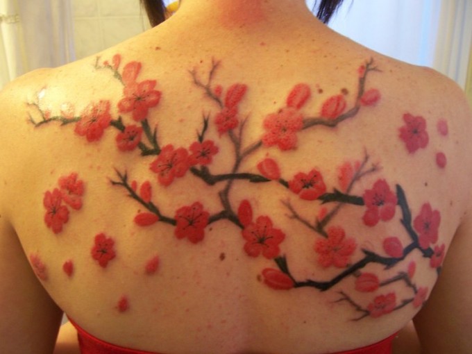 Awesome Cherry Blossom Tattoo